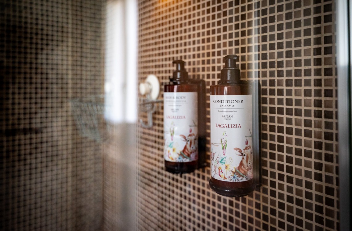 Posta al piano primo lungo la balconata aperta verso la corte interna, gode di un ampio spazio, di complessivi 33mq, luminoso ed elegantemente arredato. Possibilità di letto matrimoniale o due letti singoli, possibilità aggiunta di un terzo letto. Pensata per offrire al vostro soggiorno la miglior sensazione di benessere gode di tutti i confort. Gode ​​di una bellissima vista sugli edifici circostanti e sulla campagna. <br>Con letto matrimoniale o due letti singoli, disponibile uso SINGOLA e uso DOPPIA<br>